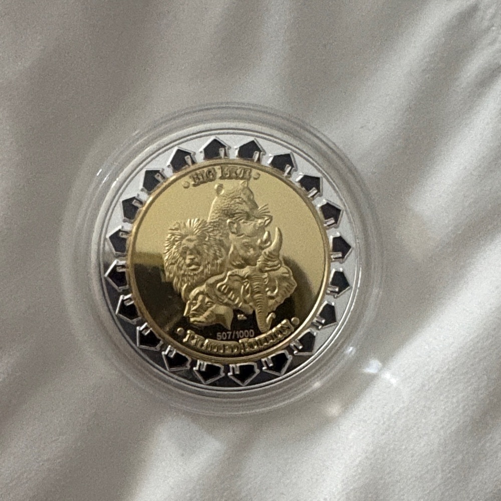 Gold and Silver Star Coin
